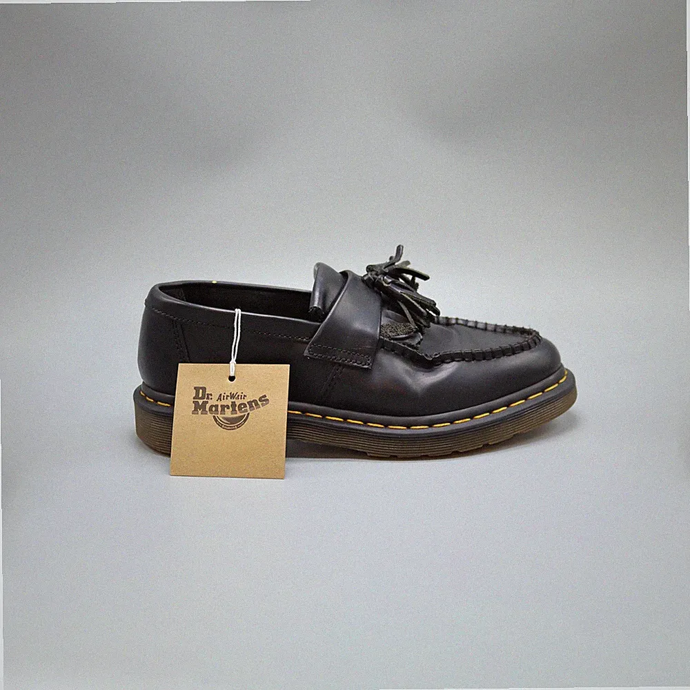 Dr. Martens Adrian Yellow Stitch Leder Quaste Halbschuhe Damen / Herren Schuhe