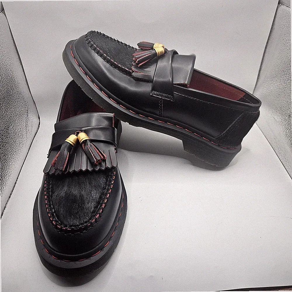 Dr Martens Adrian YOTD Year Of The Dragon Hair On Tassel Loafers UK 7 EU 41 Rare