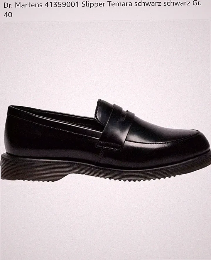 Dr.Martens Damen Gr. 40 41359001 Loafer Slipper Schuhe Mokassins Schwarz Leder