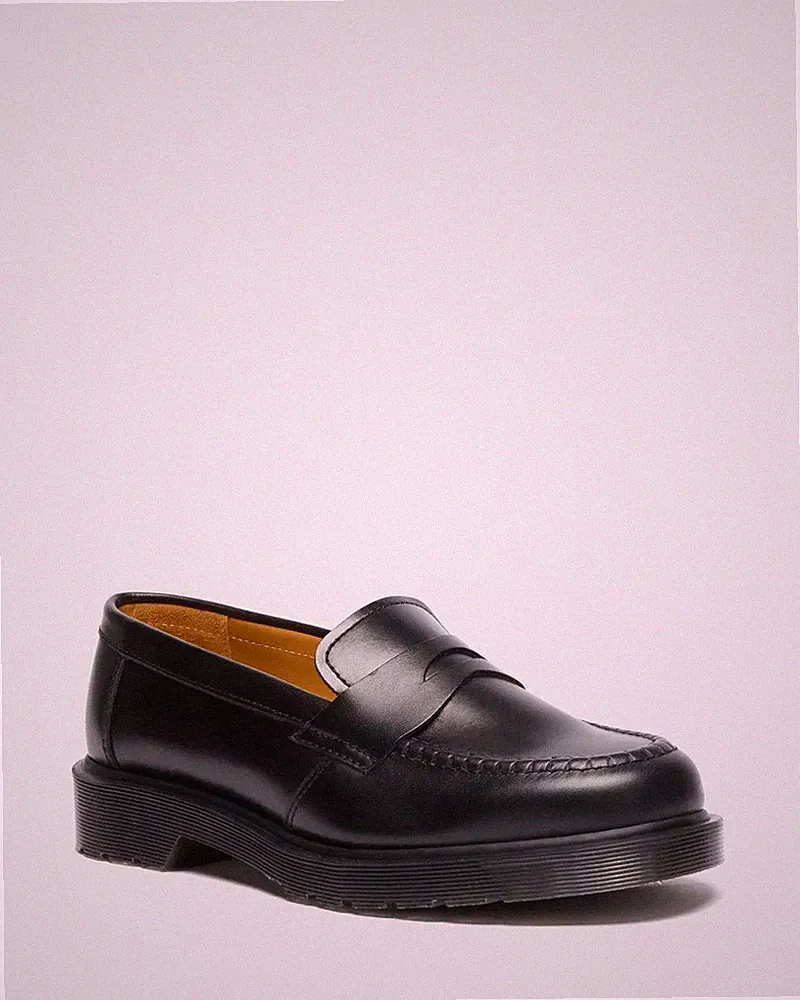 Dr. Martens Delapre Penny Loafer Made in England Premium Schuhe Schwarz