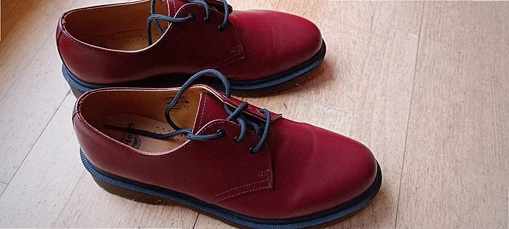 Dr. Martens Doc Martens 3-Loch Herren Halbschuhe in 42 bordeaux-rot