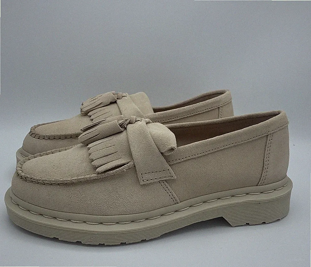 DR. Martens Loafer Unisex Mokassin Sand Schuhe Unisex Suede