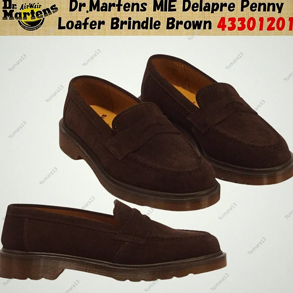 Dr. Martens MIE Delapre Penny Loafer Brindle Brown 43301201