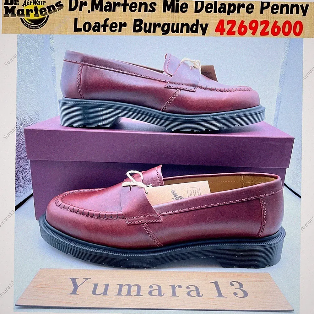 Dr. Martens Mie Delapre Penny Loafer Burgundy 42692600