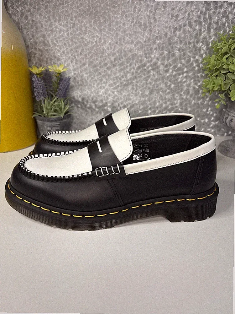 Dr. Martens Penton zweifarbige Glattlederschuhe UK Größe 8