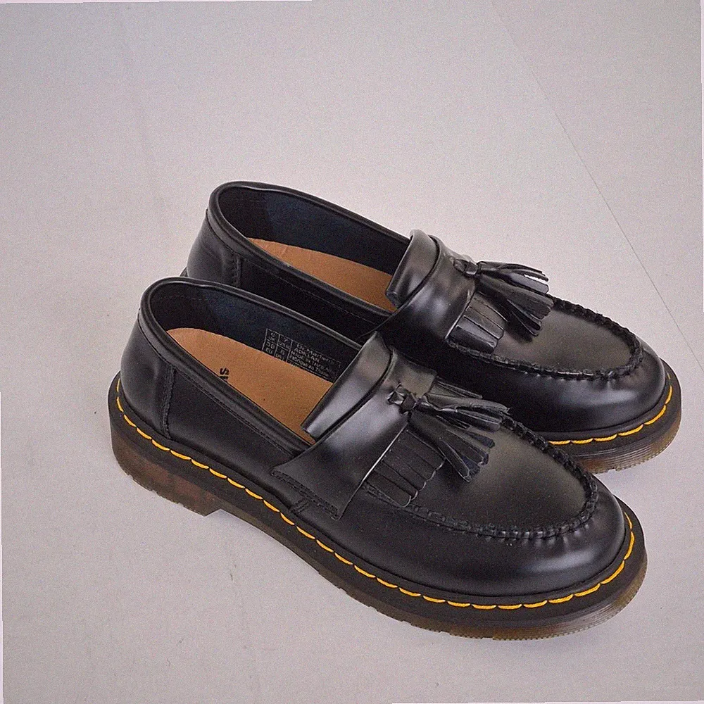 Dr. Martens Schuhe 6 Schwarz Herren Adrian Halbschuhe Leder