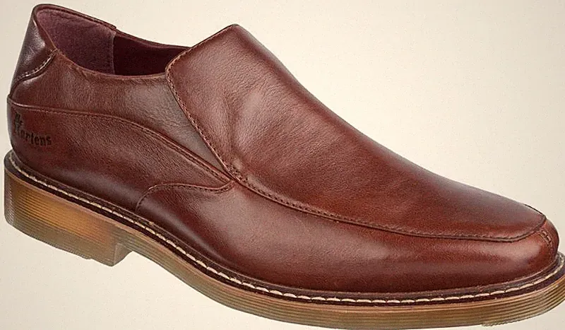 Dr. Martens Slip On Smith Loafer Brown Silhouette
