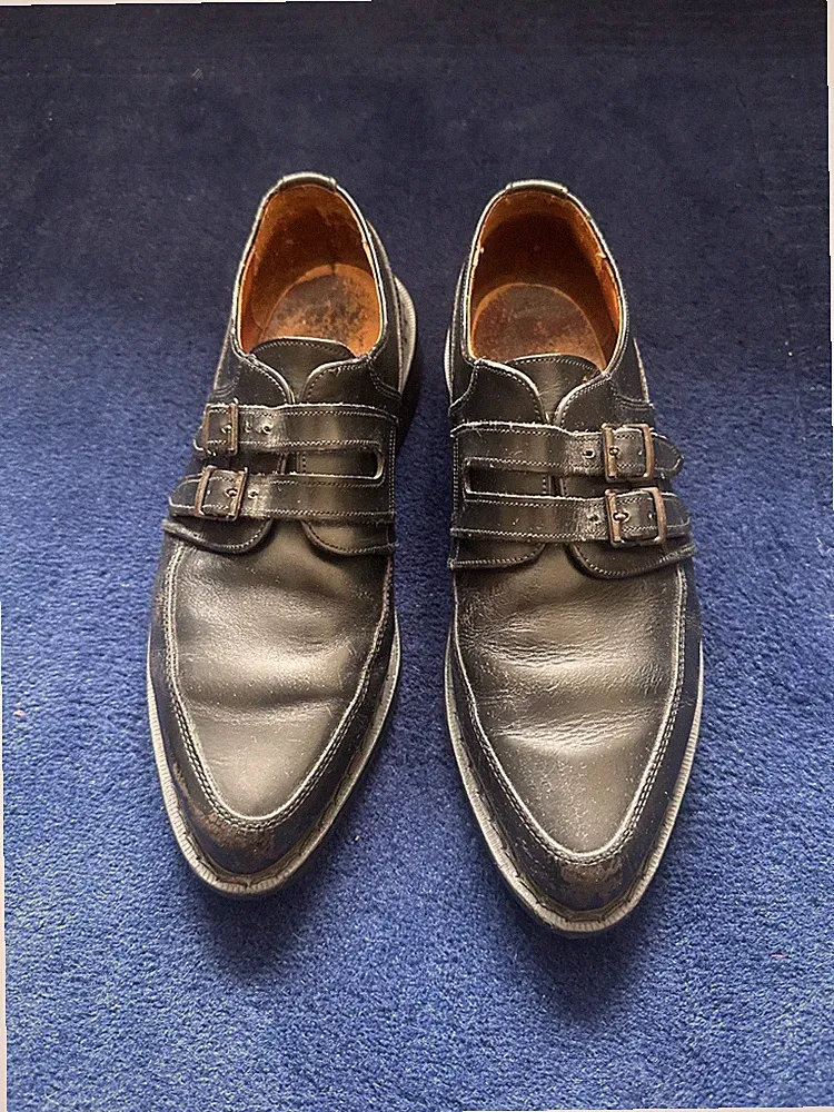 Dr Martens spitze Halbschuhe Schnalle RAR 80er 90er Vintage, UK8 EU42