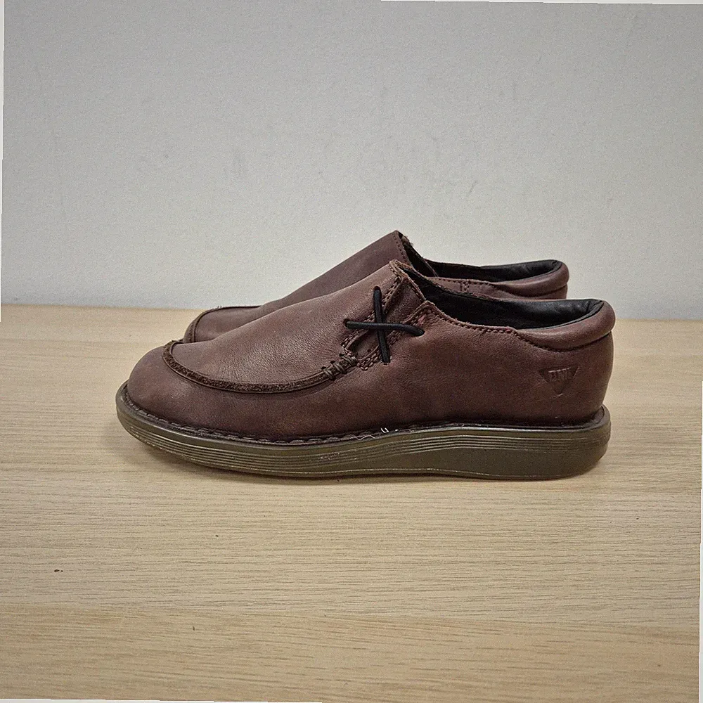Dr Martens Vintage Y2K Braun Leder Slipper Halbschuhe Loafer England Schuhe Uk 4