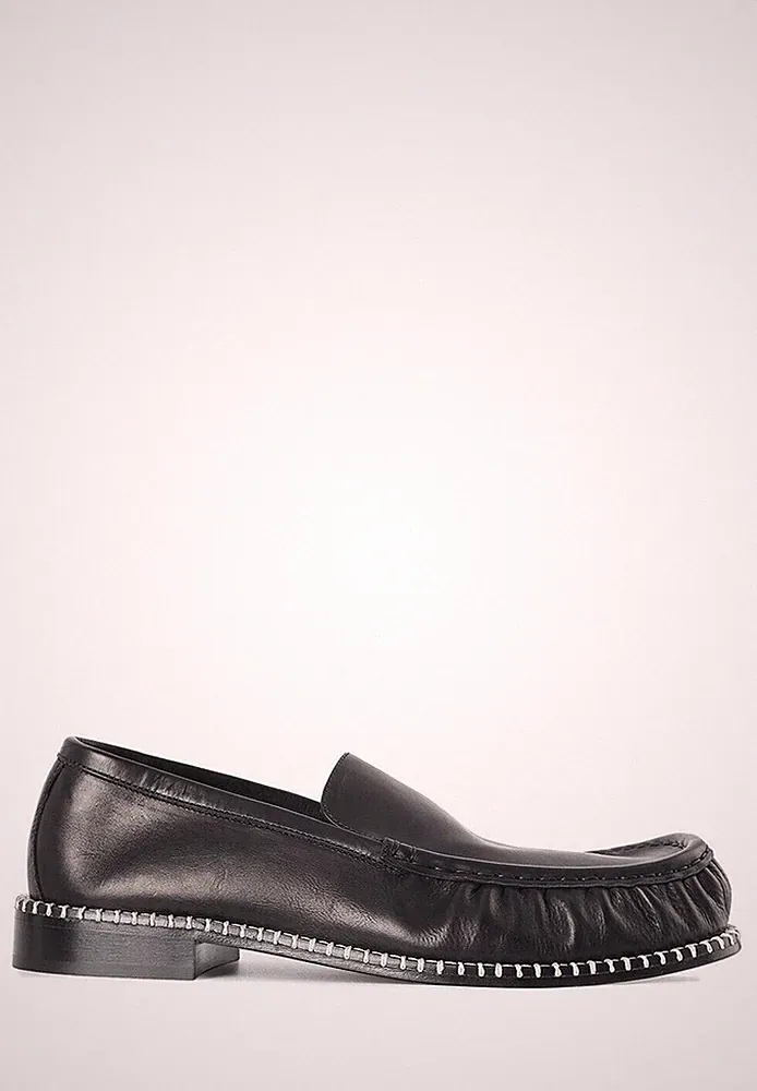 Dries Van Noten Leder Halbschuhe schwarz 153291529 [U]