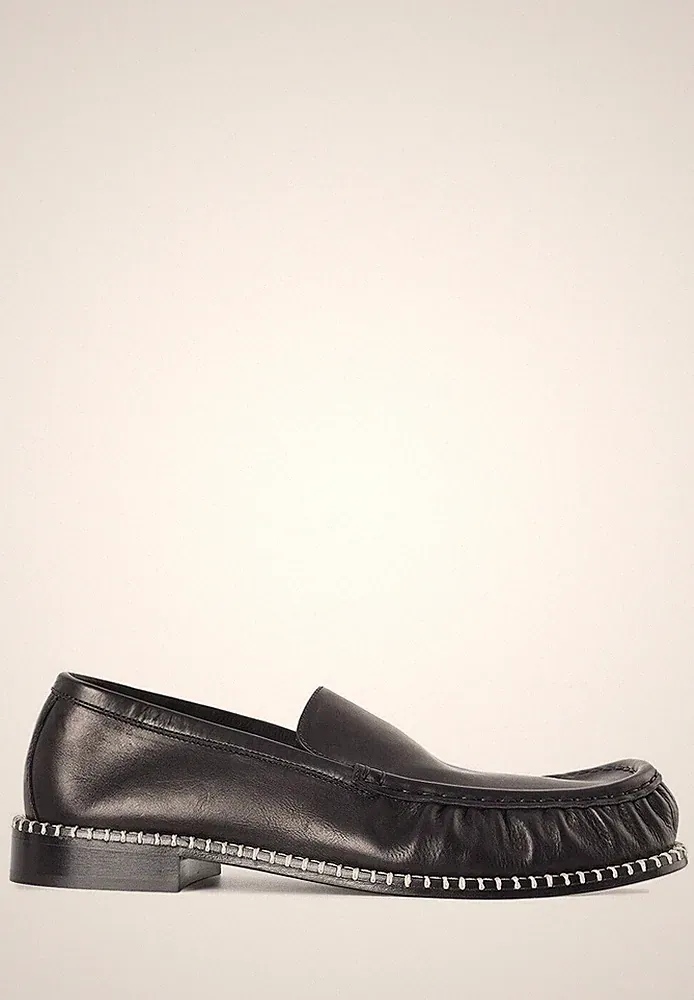 Dries Van Noten Leder Halbschuhe schwarz 153291529 [U]