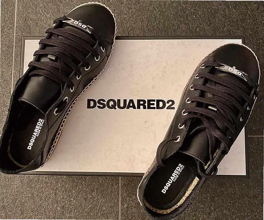 DSQUARED2 S/S 2019 ESPADRILLES 40 SLIPPER SCHUHE SHOES LOAFER SNEAKER ESPADRILLA
