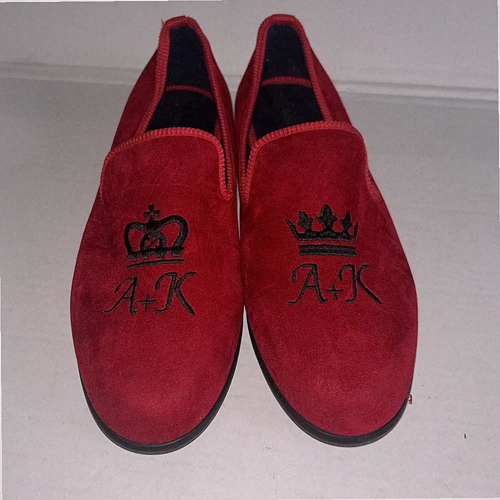 Duke + Dexter rote Penny Wildleder Halbschuhe - UK 9 - neu andere