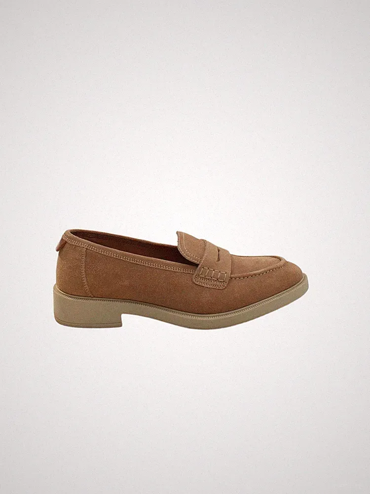 Dune London Herrenschuhe UK 6,5 hellbraun Wildleder mit Leder, Polyester, andere Halbschuhe