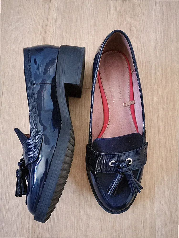 dunkelblaue Loafers von NEXT, Größe 36