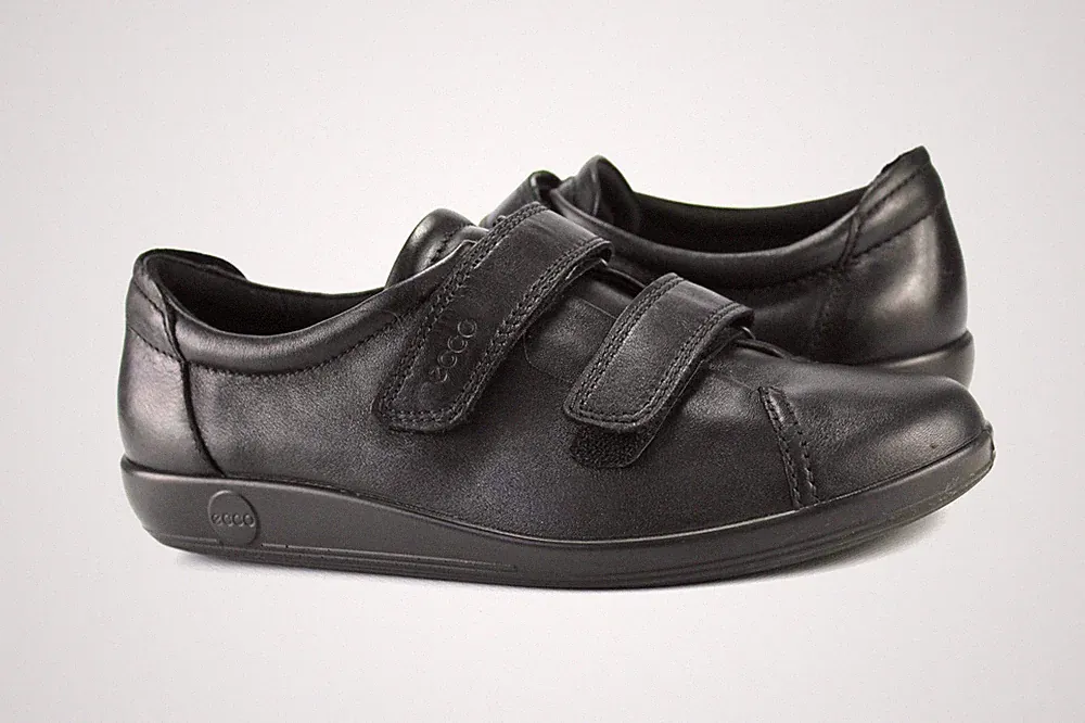 Ecco Biom Gr.40 Damen Comfort Halbschuhe Slipper Loafers Leder Schwarz TOP T 873