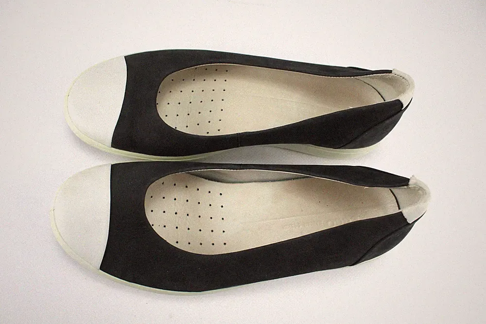 Ecco Gr.38 Damen Komfort Halbschuhe Ballerinas Slipper Loafers TOP P 191