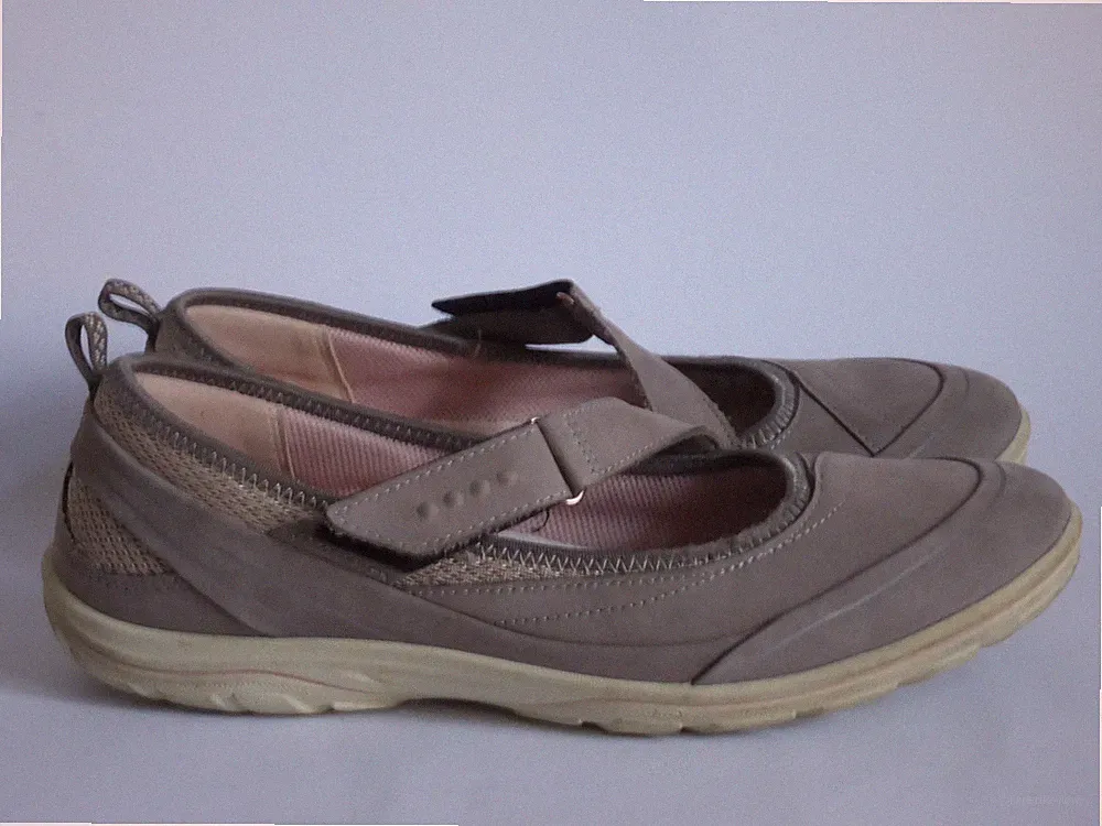 Ecco Gr.39 Damen Comfort Halbschuhe Ballerinas Slipper Loafers TOP J 352