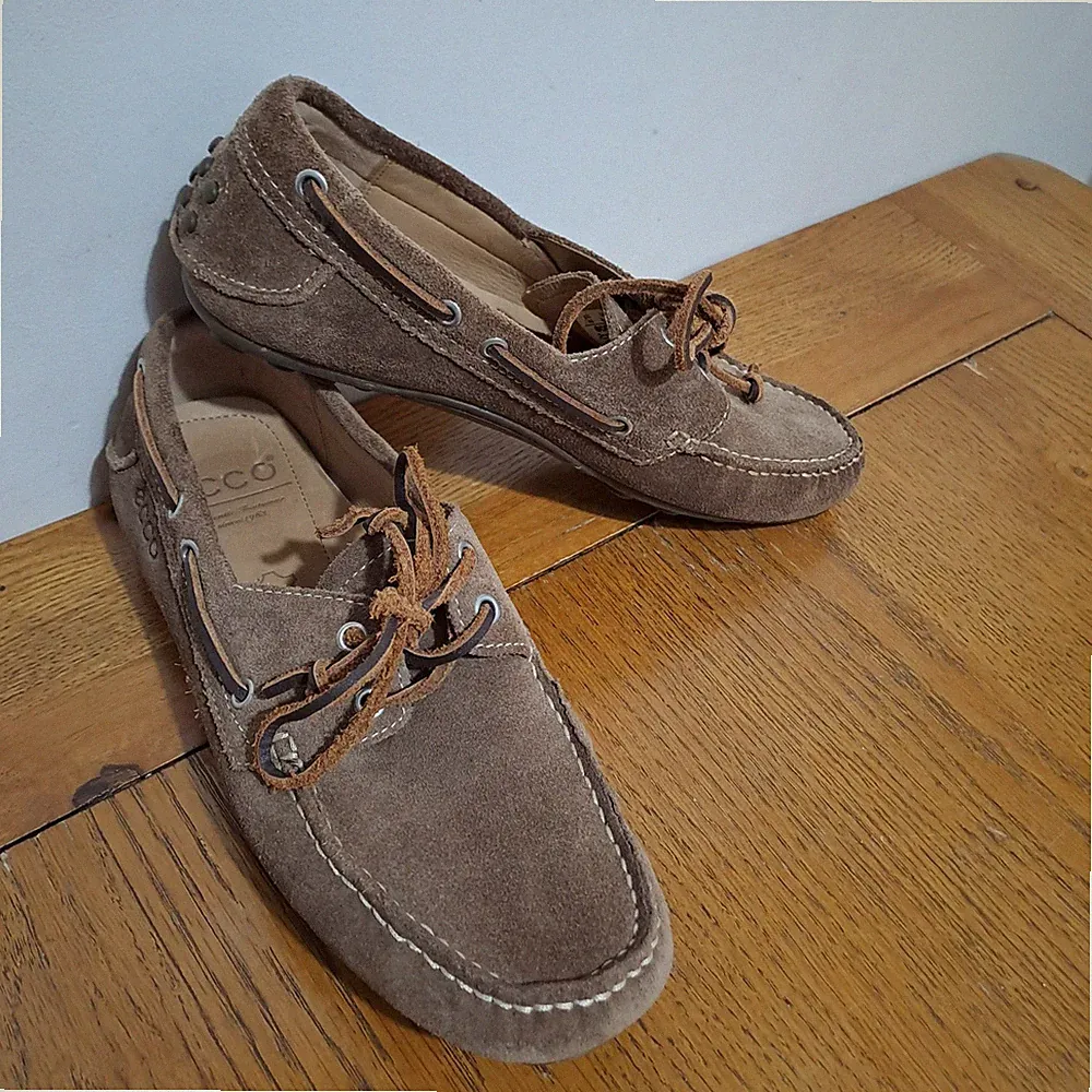 ECCO Herren Mokassin Loafer Cuno Driving EU 40 UK 6,5 - 7 Pebbled Slipper Wildleder