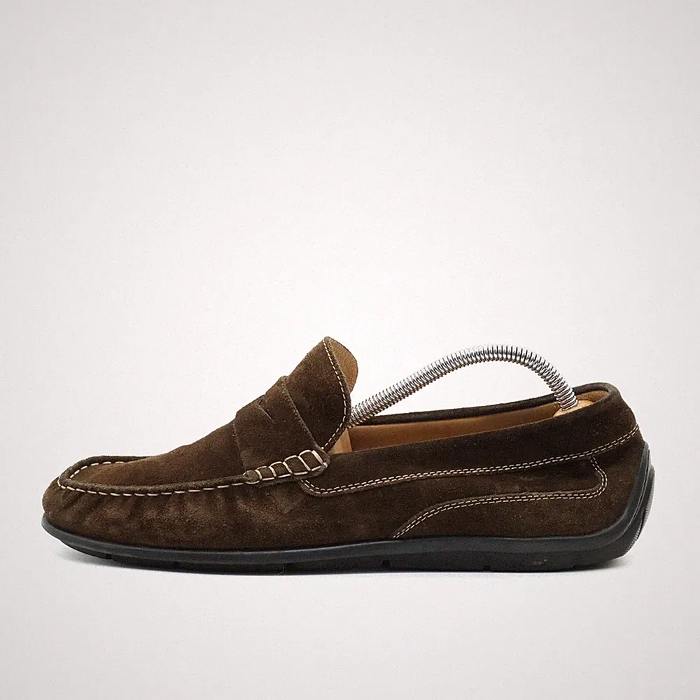 ECCO Herren Slipper EU 44 Penny Loafer Braun Weiches Fußbett Classic