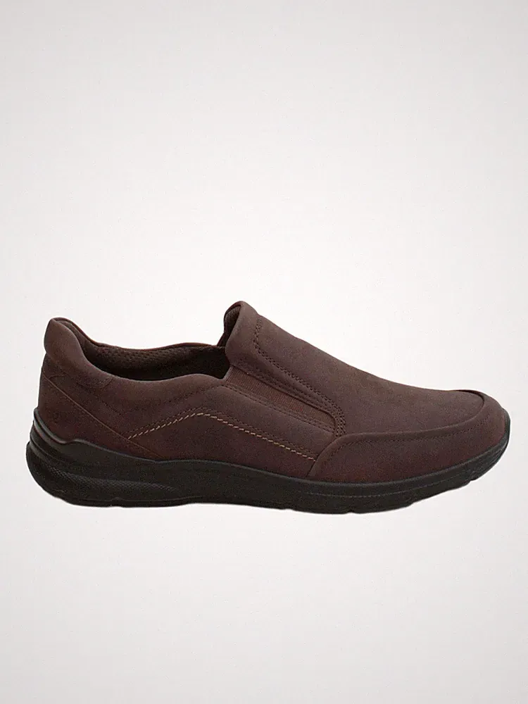 ECCO Herrenschuhe UK 10 Braun 100% Leder Halbschuh