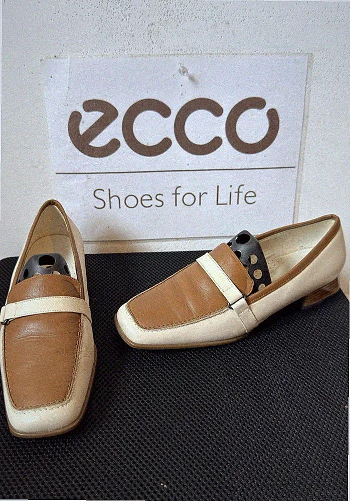 Ecco Leder Halbschuhe Größe UK 4 EU 37