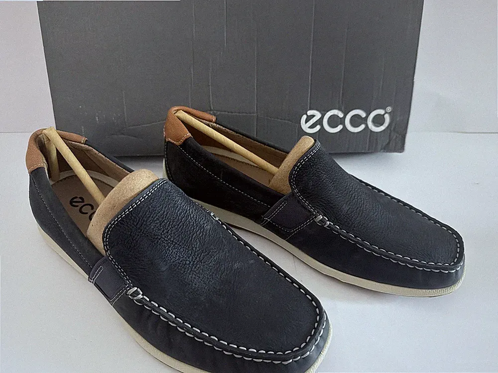 Ecco Reciprico Marine Blau EU39 UK6 Schuh Halbschuh Style