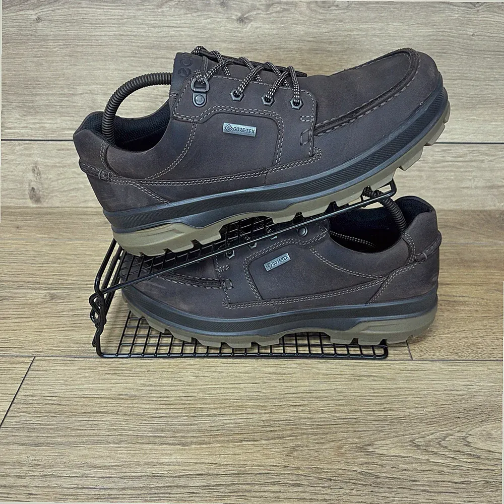 Ecco Schuhe Herren Gr. UK 9,5 Rugged Track Gore-Tex Chunky braun geöltes Nubuk GTX