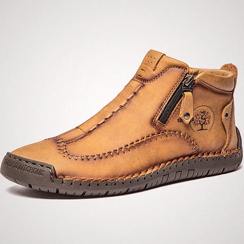 Echtem Leder Herren Freizeitschuhe Stiefeletten Turnschuhe Mode Loafer Mokassins