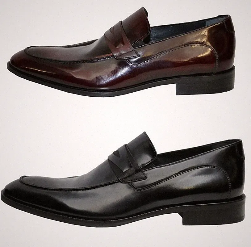 Echtleder Elegante Herren Schuhe Slipper
