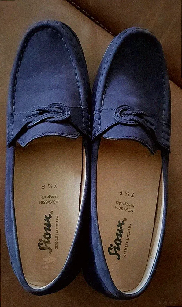 Echtleder Sioux - Loafer Halbschuhe Cosetta Gr. 7,5 Gr. 41 dunkelblau