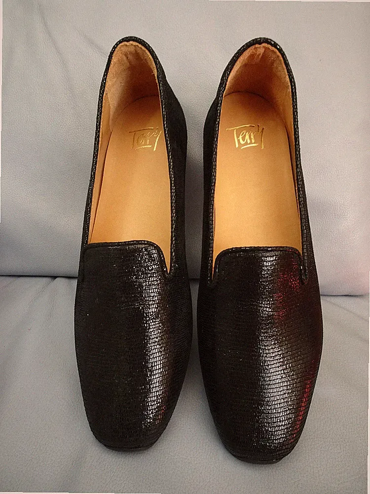 edle Terry - Loafer - Mokassin - Lackleder - Gr. 42 - NEU