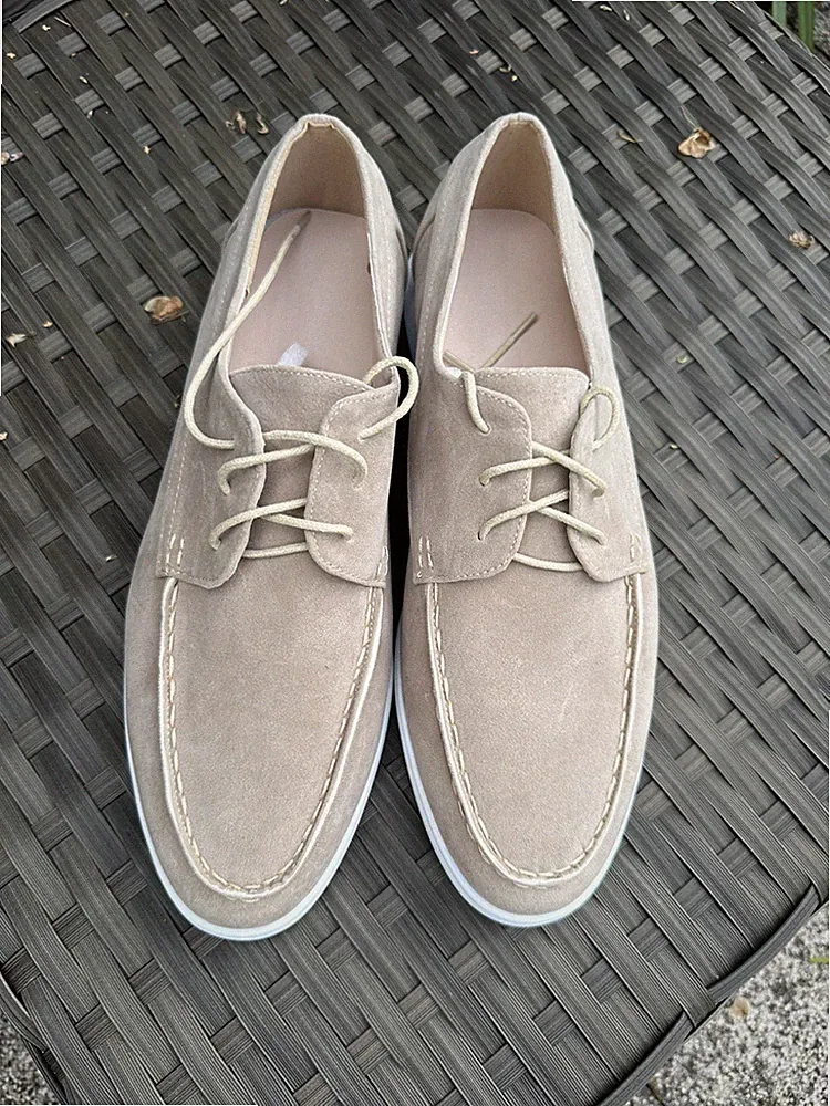 Elegante Herren Loafer, Größe 46, beigegrau, Neu Top Zustand