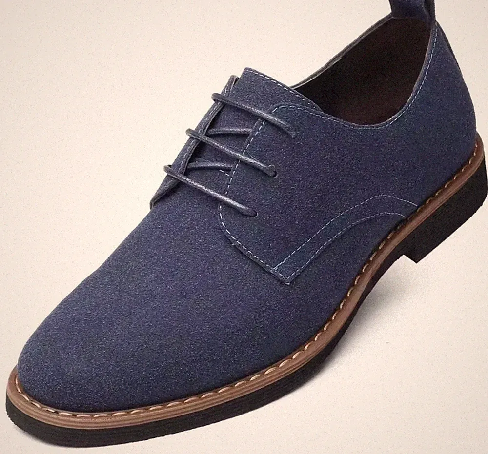 Elegante Schuhe Herren Damen Wildleder OXFORD Halbschuhe Freizeit