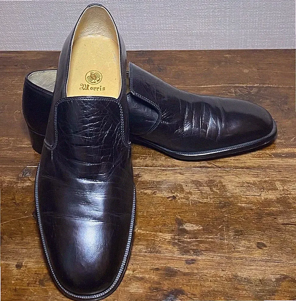 elegante Smokingschuhe Halbschuhe / Komplett Handarbeit und Echtleder