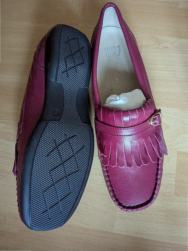 Elena Eden Damen Loafer bordeaux Größe 41