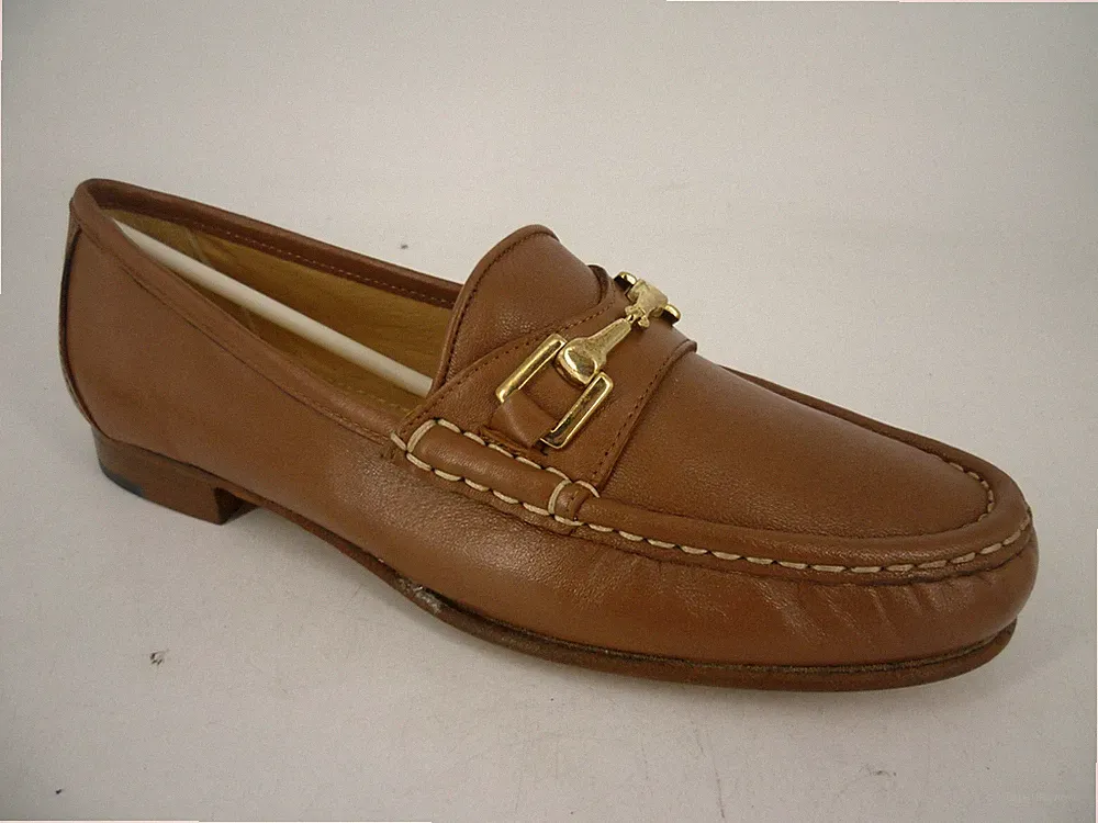 Elia.B Damen Siena Gold Mokassin Schuhe UK 4 EU 37 LN49 14