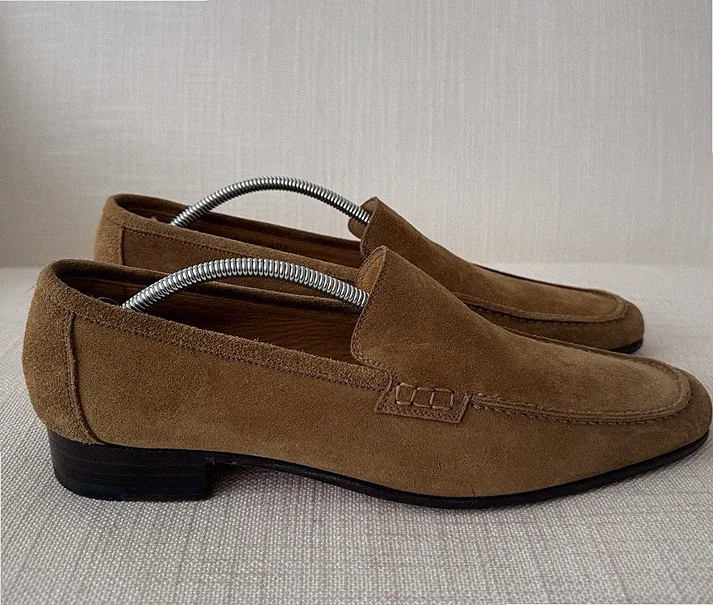 Emma Hope Slipper Wildleder Halbschuhe hellbraun/senffarbe Größe 40,5 leicht getragen