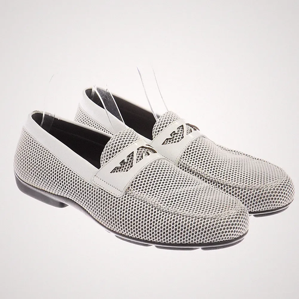 Emporio Armani Loafers 42 EUR UK 8 Weiß Gut