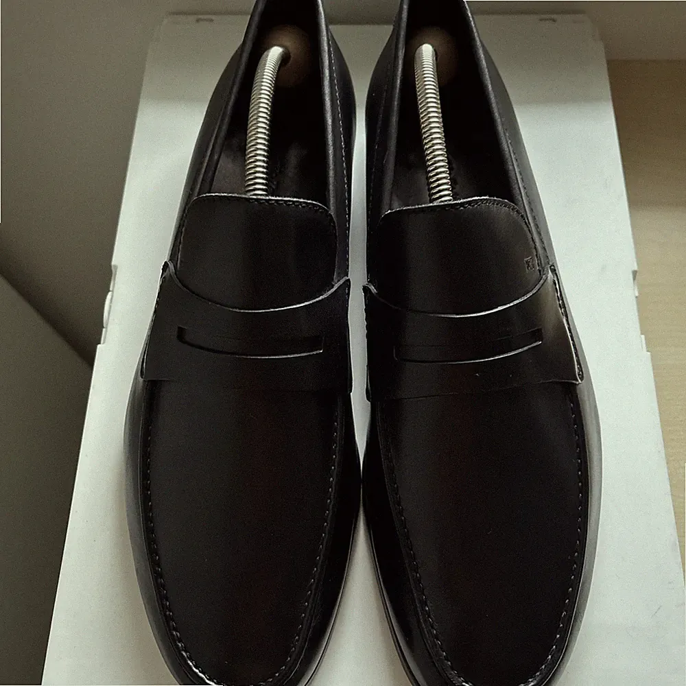 Ermangildo Zenia schwarze Mocassin Loafer, Kalbsleder Gr.9,5 (43,5) Top Zustand.