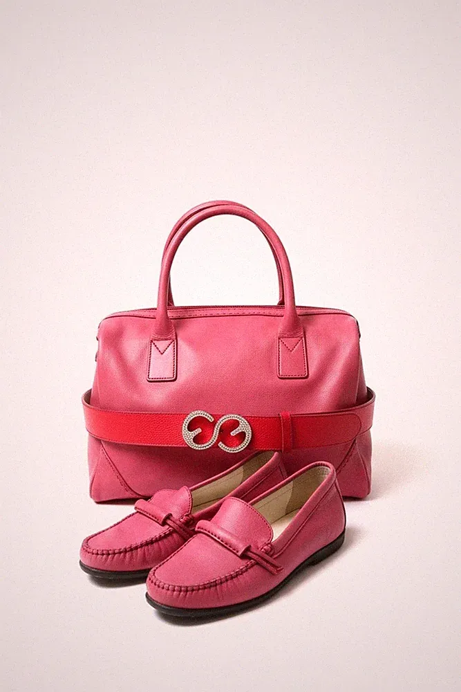Escada Sport Vintage-Set: Tasche, Loafer und Gürtel