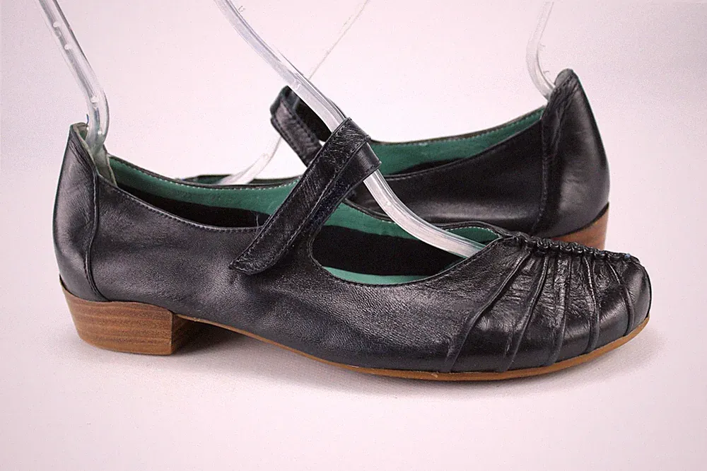 Everybody Gr.40,5 Damen Halbschuhe Ballerinas Slipper Loafers Blau TOP