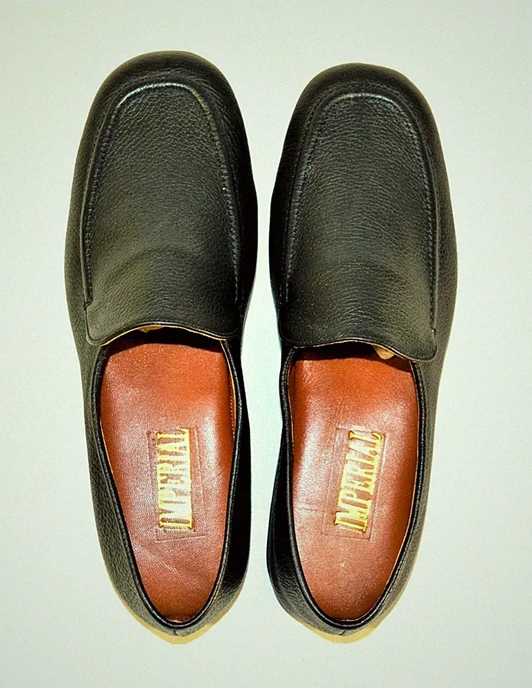 EXKLUSIVE HAUSSCHUHE MOKASSIN HERREN LEDER IMPERIAL MADE IN ITALY