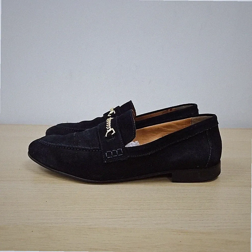 Fairfax & Favor Navy Suede Leather Penny Loafers Mokassin Shoes Uk 9,5 Eu 44