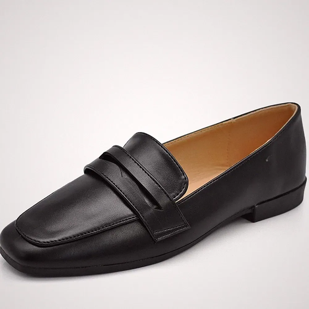 Fashion Schuhe Mokassins Loafer Slip On Damen mit Ketten 183, 510337 Schwarz,...