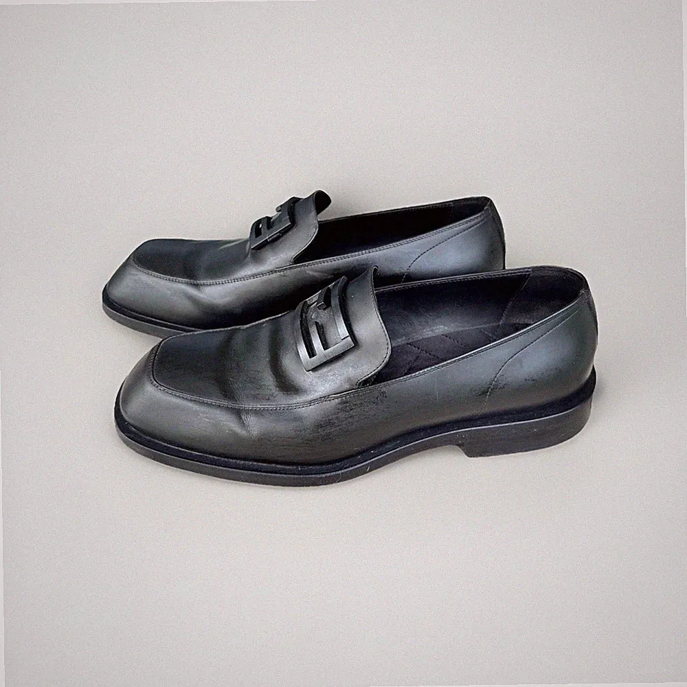 FENDI Loafer NERO Schwarz - Gr. 42,5 / US9 - Wie Neu NP 1049€ Luxus Designer