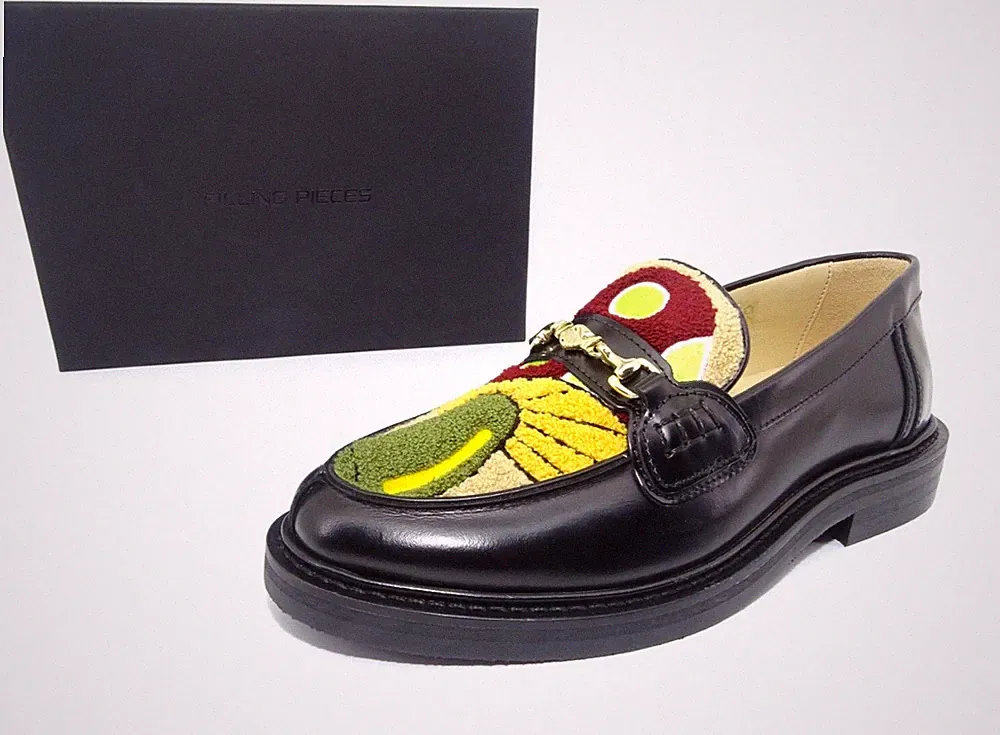 FILLING PIECES LOAFER POLIDO UNISEX Slipper Halbschuhe Schuhe Schwarz Gr. 42