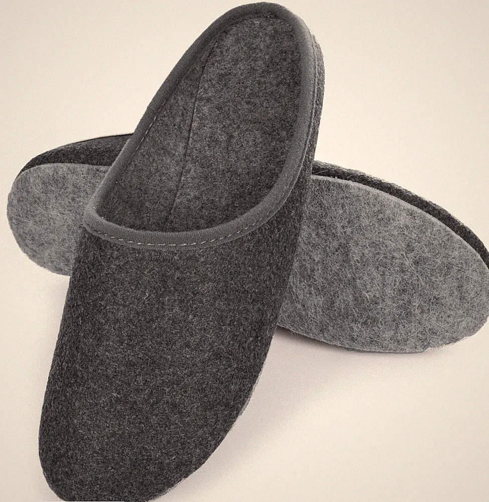 Filzpantoffeln Herren Damen Filz Hausschuhe Filzpantoletten Warm Pantoletten