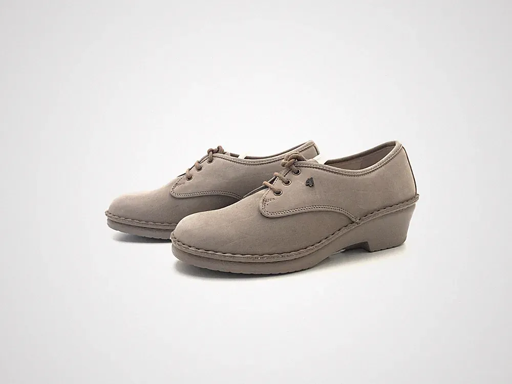 Finn Comfort Damen Halbschuhe Schnürer Loafers Comfort Grau Gr. 36 (UK 3)