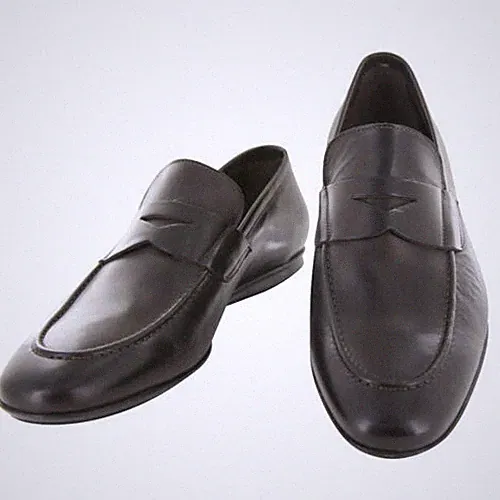 Fiori Di Lusso Dunkelbraun Leder Pennyloafer US Breite D- (6F)